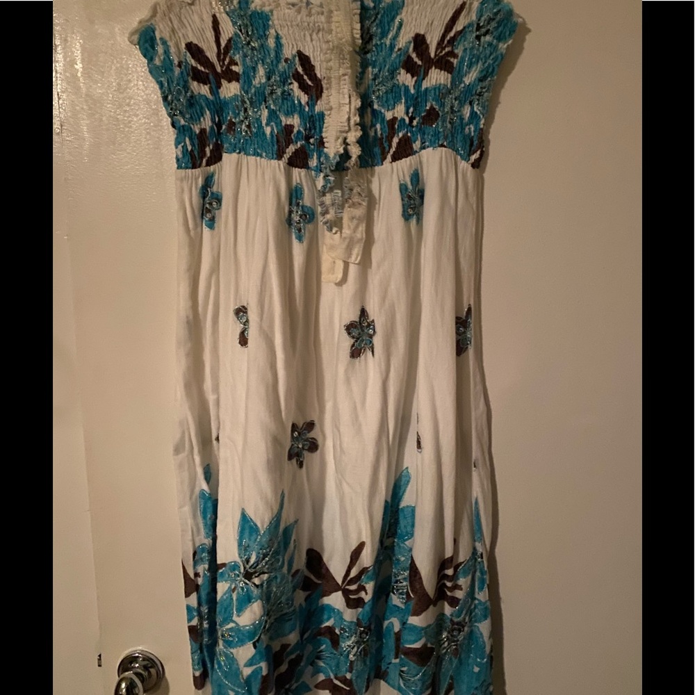 Cato smocked tube dress